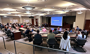 Photograph of attendees at the Prosecution Innovation Accelerator event at Vanderbilt Law School.