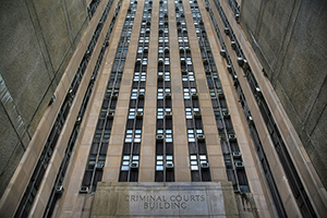 Photograph of a criminal courts building